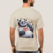 Nap Champion – Grappig Panda Dad Slaap T-shirt (Achterkant)