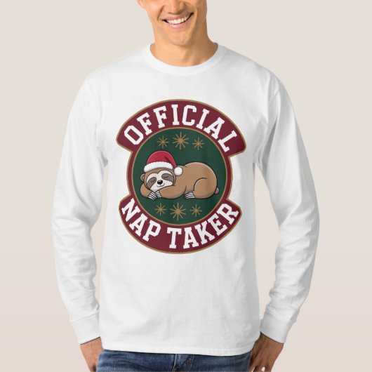 "Nap Christmas 2025 Funny Lazy T-Shirt Gift" (Voorkant)