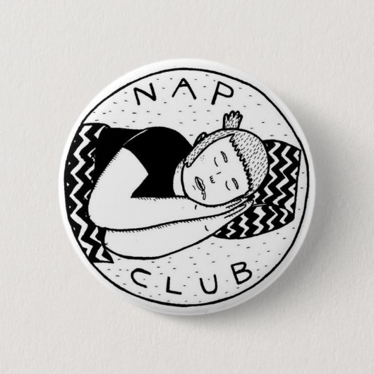 Nap club pin ronde button 5,7 cm (Voorkant)