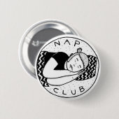 Nap club pin ronde button 5,7 cm (Voorkant /achterkant)
