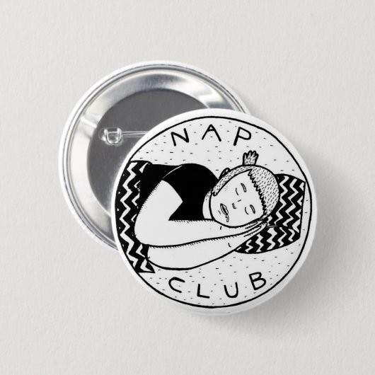 Nap club pin ronde button 5,7 cm (Voorkant /achterkant)