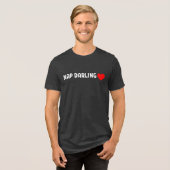Nap Darling – Schattige Luie Slaap Liefhebber Hart Tri-Blend Shirt (Voorkant volledig)