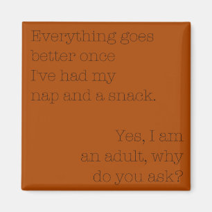 Nap en A Snack Magnet