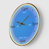 "Nap Happy Hour Pills"> Fun Kitchen Clocks Grote Klok (Hoek)