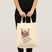 Nap Hard Luiaard Tote Bag (Voorkant (product))