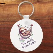 Nap Hard Sloth Sleutelhanger (Voorkant)