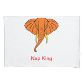 Nap King Elephant Pillow Hoesje Kussensloop (Voorkant-Links)