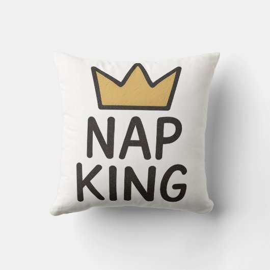 Nap King / Nap Queen Kussen (Achterkant)