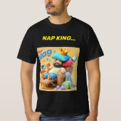 Nap King Pillow Crown Shirt Design. (Voorkant)