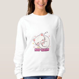 Nap Koningin Kat Sticker   Mooie Slaap Kat Trui