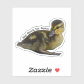Nap. Kwakzalver. Eet. Herhaal. - wilde eendje Sticker (Vel)