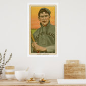 Nap Lajoie Baseball Kaart 1910 Poster (Keuken)