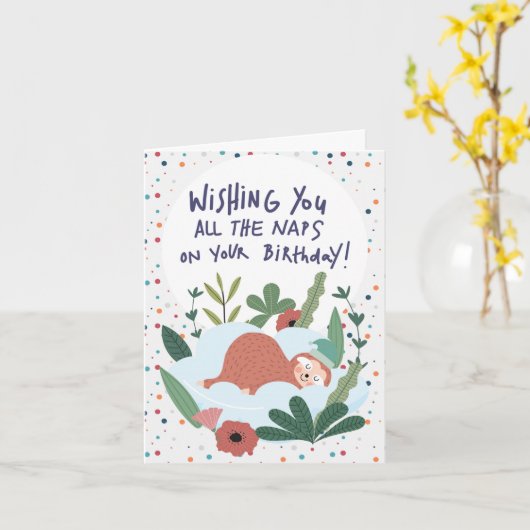 Nap-leven Kaart (Gele Bloem)