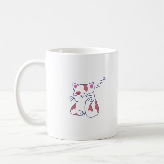 Nap Mode Mug | Sleepy Kitty Vibes Koffiemok (Links)
