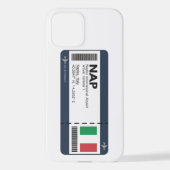 NAP Napels-boarding pass - Napels Ticket iPhone Hoesje (Achterkant)