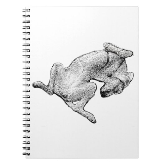 Nap Notes – Relaxed Dog Art Notebook Notitieboek (Voorkant)