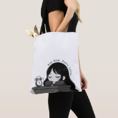 Nap Now Panic Later Relatable Chibi Girl Illustrat Tote Bag (Dichtbij)