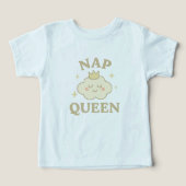 Nap Queen Baby Bodysuit – Schattige Cloud & Crown  (Design voorkant)