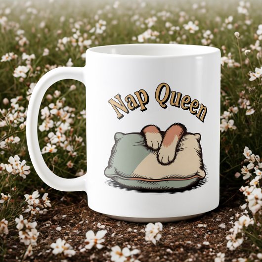 Nap Queen | Cozy Pet Parenting Humor   Koffiemok