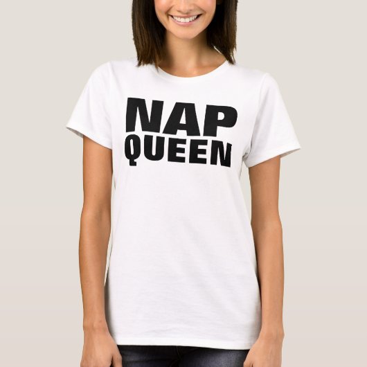 NAP QUEEN Funny T-shirts (Voorkant)