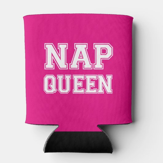 Nap Queen grappig gezegde soda bierkoeler (Achterkant)