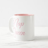 Nap Queen Mok | Funny & Humor Quote Slogan Mok (Voorkant links)