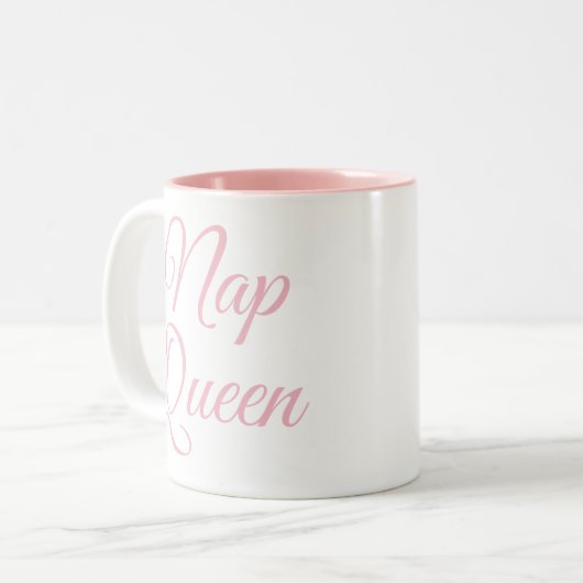 Nap Queen Mok | Funny & Humor Quote Slogan Mok (Voorkant links)