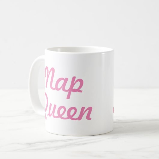Nap Queen Mok | Funny & Humor Quote Slogan Mok (Voorkant links)