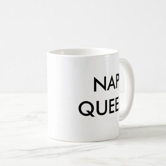 Nap Queen Mok | Funny & Humor Quote Slogan Mok (Voorkant rechts)