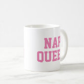 Nap Queen Mok | Funny & Humor Quote Slogan Mok (Voorkant rechts)