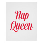 Nap Queen Pink Cherry Red Perfect Poster (Voorkant)