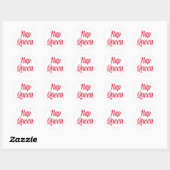 Nap Queen Pink Cherry Red Ronde Sticker (Vel)