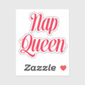 Nap Queen Pink Cherry Red Sticker (Vel)