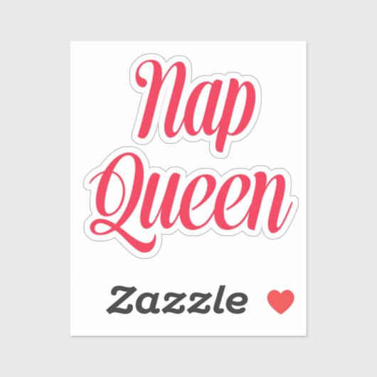 Nap Queen Pink Cherry Red Sticker (Vel)