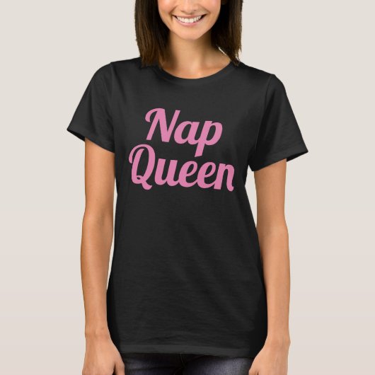 Nap Queen Pink Slogan | Baby Bodysuit (Voorkant)