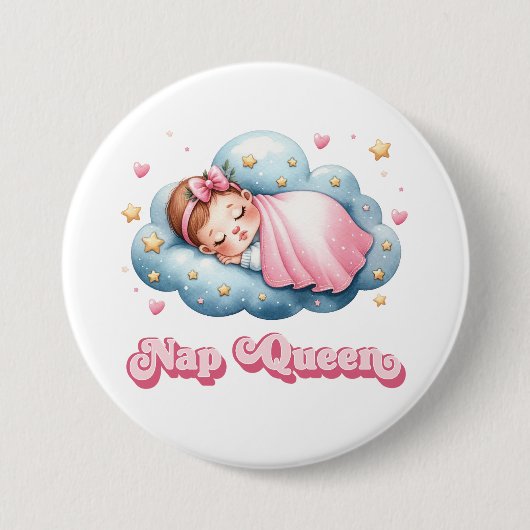 Nap Queen Ronde Button 7,6 Cm (Voorkant)