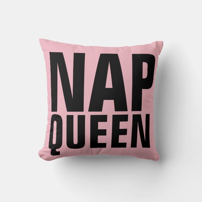 NAP QUEEN roze Kussens (Voorkant)