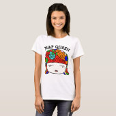 NAP QUEEN t-shirts, Funny Ladies t - shirts (Voorkant volledig)