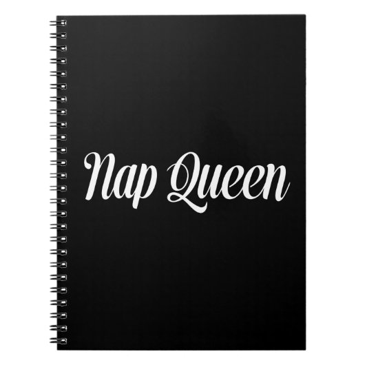 Nap Queen Typografie Notitieboek (Voorkant)