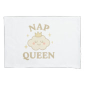 Nap Queen White Baby Pillow - Cloud Design Nursery Kussensloop (Voorkant)