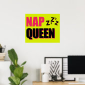 Nap Queen ZZZ Poster (Thuiskantoor)