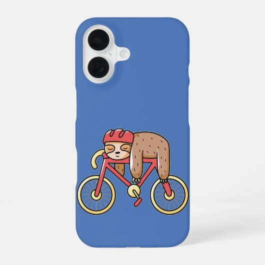 Nap Rider Sloth iPhone 16 Hoesje (Achterkant)