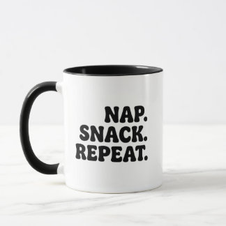 Nap Snack Herhaal Mok - Grappig Kado Voor Koffieli