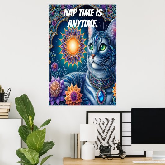 Nap tijd is altijd. poster (Thuiskantoor)