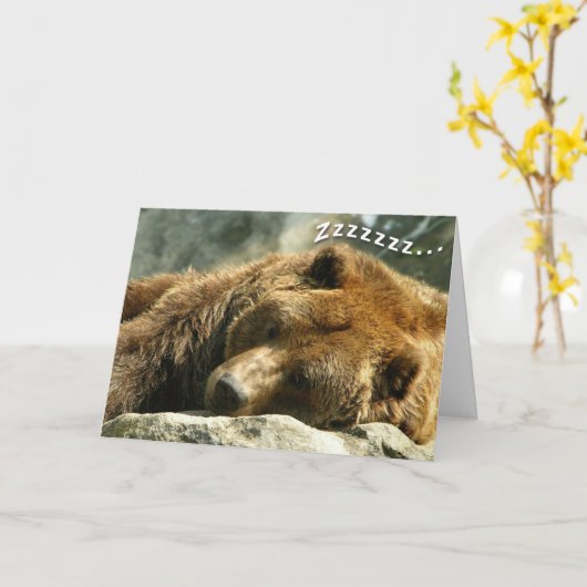 Nap Time Beer Kaart (Gele Bloem)