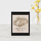 Nap Time, en wakker worden Kaart (Gele Bloem)