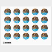 Nap Time for Indigo Ronde Sticker (Vel)