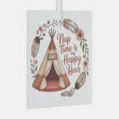 Nap Time Is My Happy Hour Glas Ornament (Voorkant Rechts)