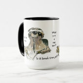 Nap Time Lazy Kantoor Sloth Coffee Mok (Voorkant links)