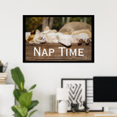 Nap Time Lion Cubs South Africa Poster (Thuiskantoor)